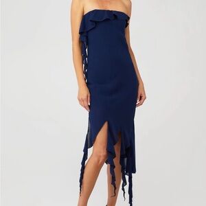 Amanda Uprichard Fringe Maxi Dress